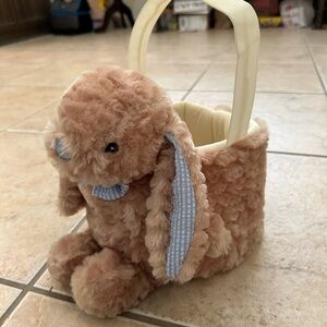 Plush Bunny Easter Basket